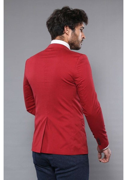 Erkek Pamuk Slim Fit Ceket
