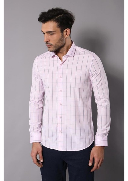 Erkek Ekoseli Slim Fit Gömlek fiyatları