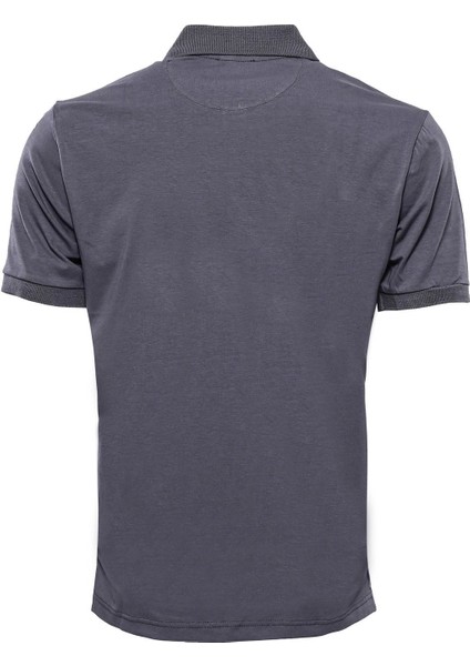 Erkek Slim Fit Polo Yaka Düz Tişört