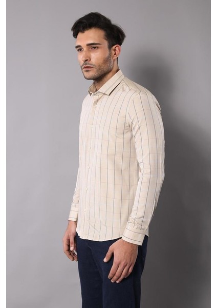 Erkek Ekoseli Slim Fit Gömlek fırsatları