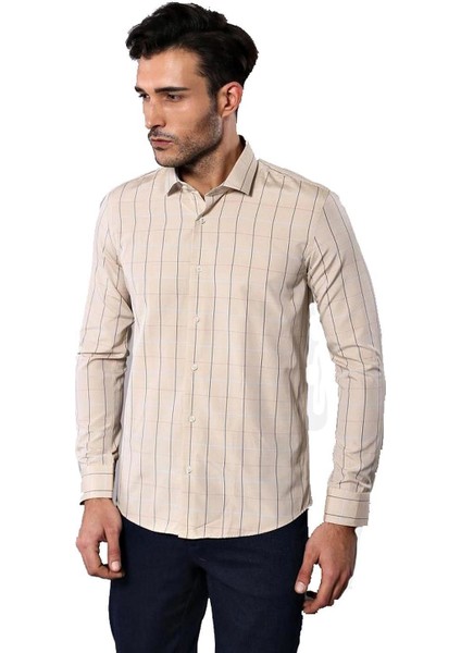 Erkek Ekoseli Slim Fit Gömlek indirimleri