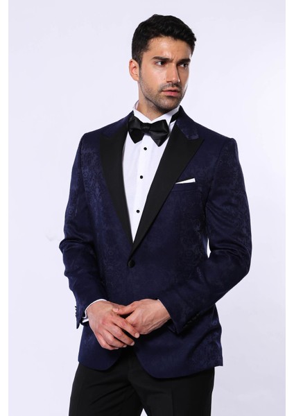 Erkek Sivri Yaka Smokin Ceket Slim Fit Ceket modelleri
