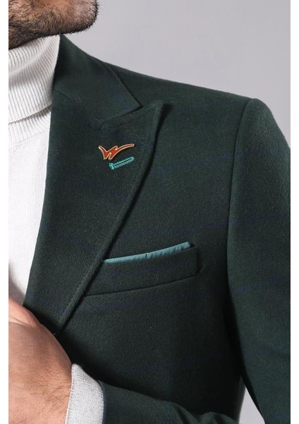 Erkek Kısa Palto Uzun Kol Düğmeli Slim Fit Kaşe Kumaş Modern Tasarım fiyatları