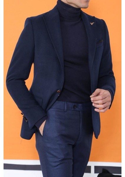 Erkek Sivri Yaka Tek Düğme Slim Fit Ceket fiyatları
