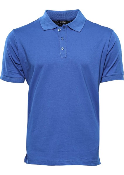 Erkek Slim Fit Polo Yaka Düz Tişört