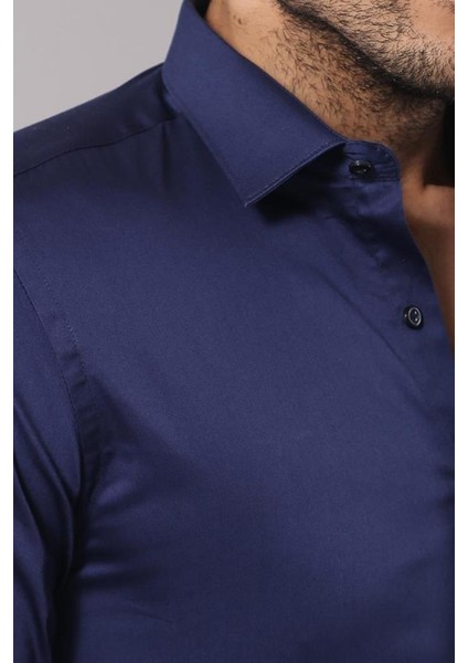 Erkek Pamuk Saten Slim Fit Gömlek fiyatları