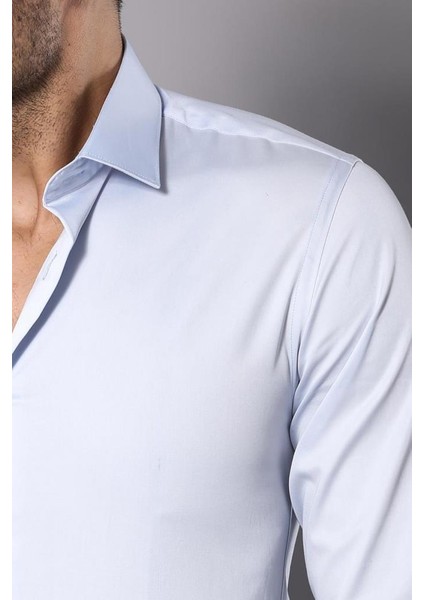 Erkek Pamuk Saten Slim Fit Gömlek modelleri