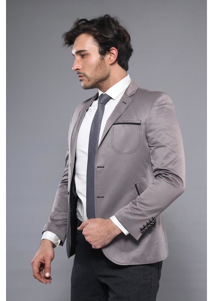 Erkek Cep Detaylı Slim Fit Ceket fiyatları