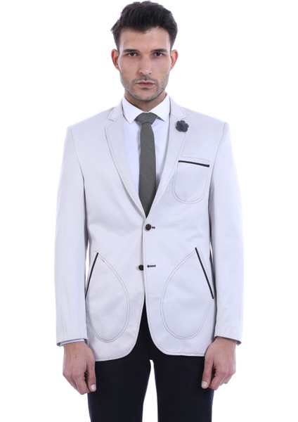 Erkek Cep Detaylı Slim Fit Ceket fırsatları