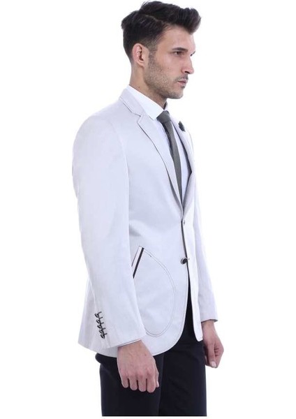 Erkek Cep Detaylı Slim Fit Ceket indirimleri