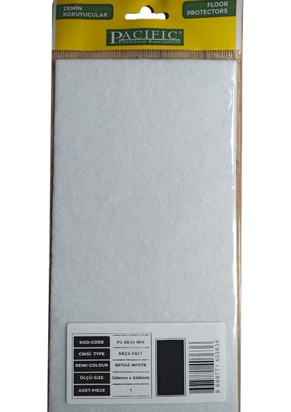 Masa - Sandalye Keçeleri 120 mm x 240 mm