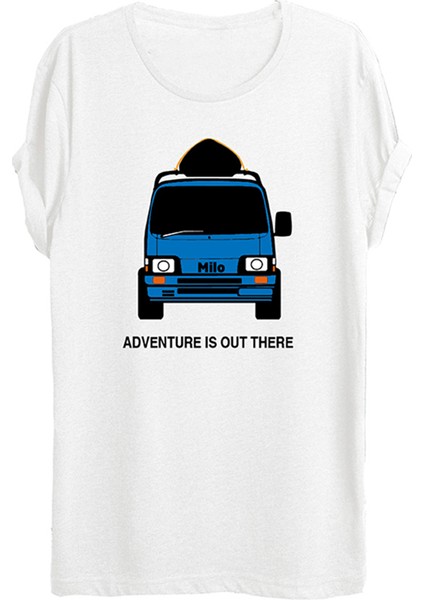 Linz Kamp Temalı Baskılı T-Shirt-W