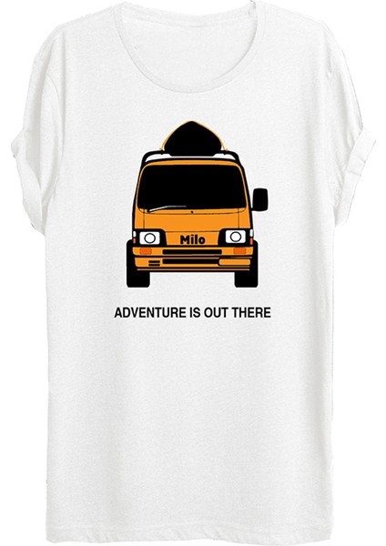 Linz Kamp Temalı Baskılı T-Shirt-W