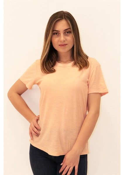 Kadın Organik Bisiklet Yaka T-Shirt fiyatları