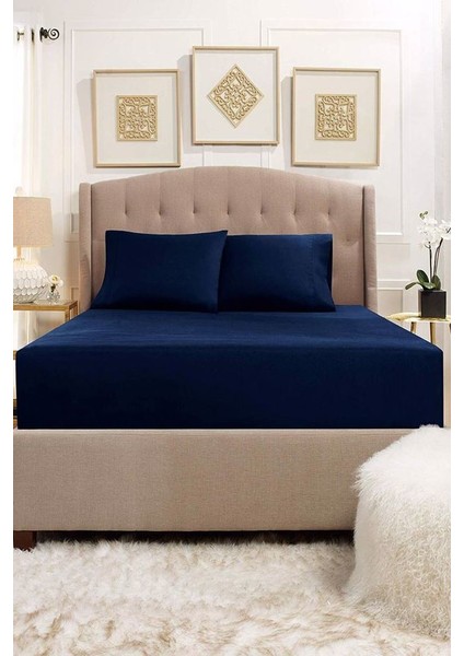 Çift Kişilik 180 x 200 Lastikli Çarşaf Seti %100 Pamuklu