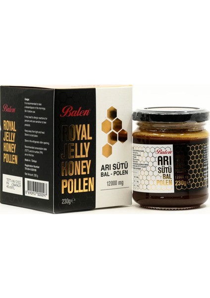 Arı Sütü Bal Polen Süper Doz (12000 Mg) 230 gr 3 Adet modelleri