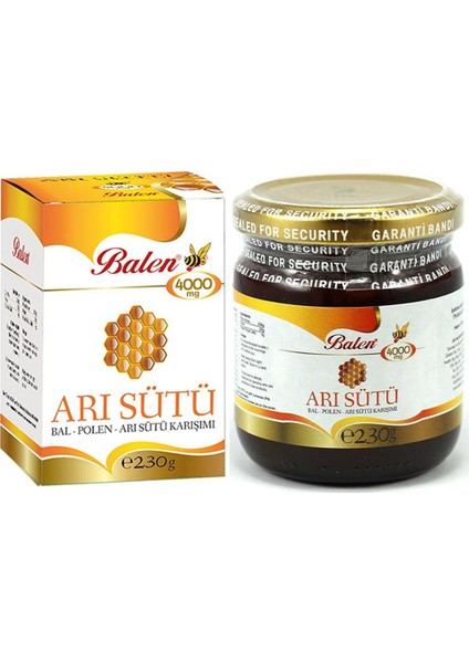 Arı Sütü Bal Polen Çocuk Doz (4000 Mg) 230 gr 3 Adet