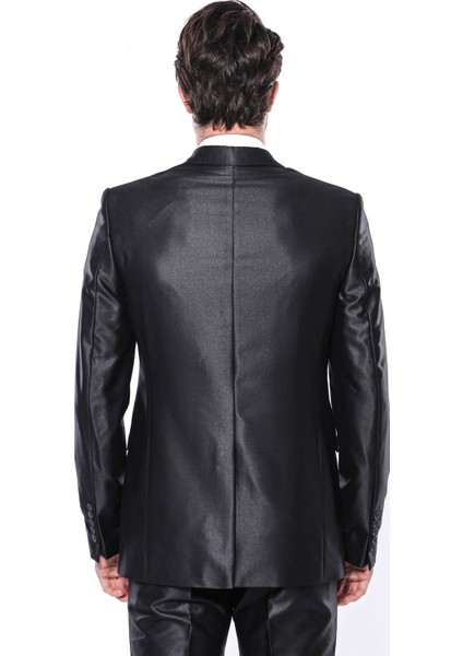 Erkek 8 Drop Parlak Slim Fit Takım Elbise modelleri
