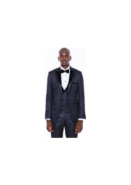 Erkek Yelekli Damatlık Slim Fit Takım Elbise modelleri