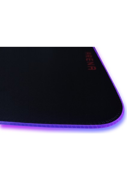 VOLL ARENA Mousepad 4Mm Kalın Rgb Siyah 800 X 300 Mm Gaming Oyuncu Gamer ULTRA PARLAK 13 MOD