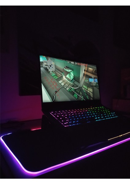 VOLL ARENA Mousepad 4Mm Kalın Rgb Siyah 800 X 300 Mm Gaming Oyuncu Gamer ULTRA PARLAK 13 MOD