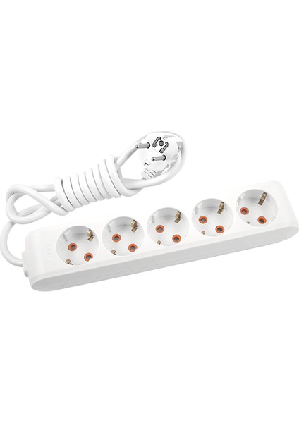 Multi-Let 5'li Topraklı Çocuk Korumalı Grup Priz - 1 Metre