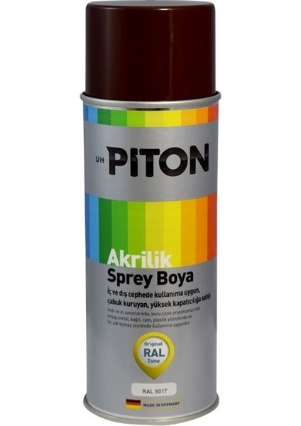 Akrilik Boya Ral 8017 Çikolata Kahve 400 ml Sprey Boya Piton