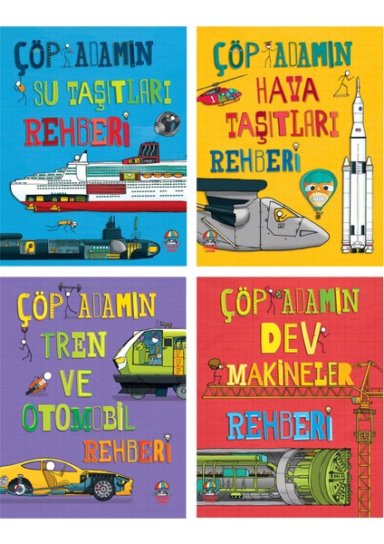 Çöp Adamın Rehberi Serisi / 8 + Yaş / 4 Kitap / Set / Yağmur Çocuk / Teleskop