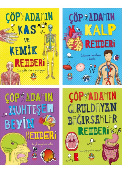 Çöp Adamın Rehberi Serisi / 8 + Yaş / 4 Kitap / Set / Yağmur Çocuk / Teleskop