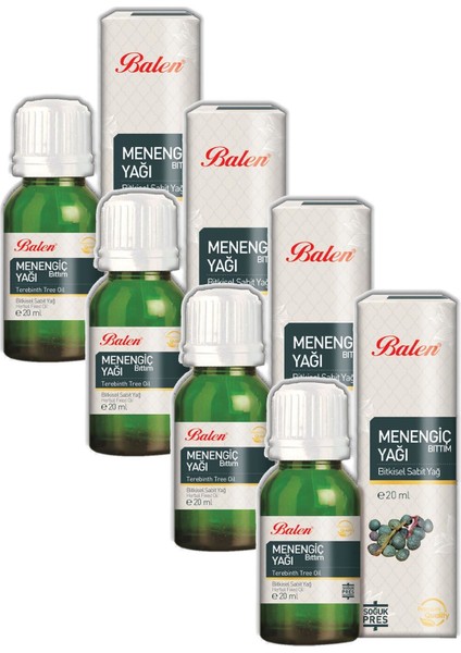 Menengiç (Bıttım-Çitlenbik) Yağı Soğuk Pres 20 ml 4 Lü
