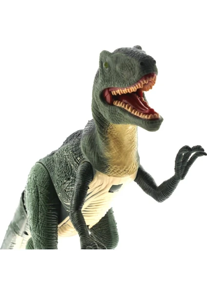 Yeşil Dinozor T-Rex Sesli Işıklı ve Hareketli