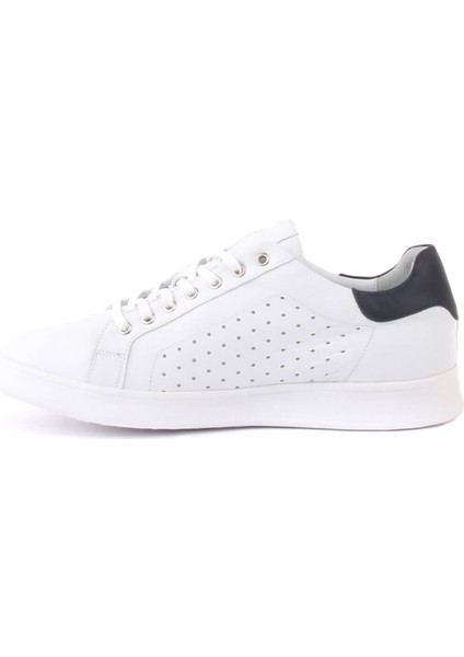 Sail Lakers - Beyaz Deri Beyaz Zımbalı Erkek Sneaker modelleri