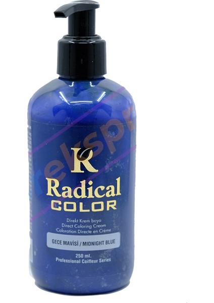 Color Su Bazlı Saç Boyası 250 ml / Gece Mavisi