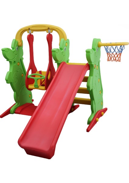 King Kids Kaydıraklı Salıncak Set A