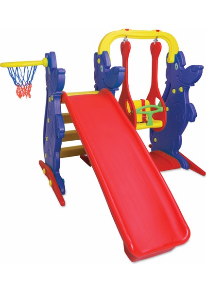 King Kids Kaydıraklı Salıncak Set A