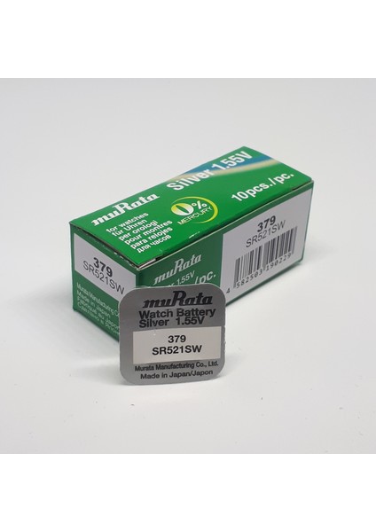 Murata-Sony 379 SR521SW 1,55V Saat Pili