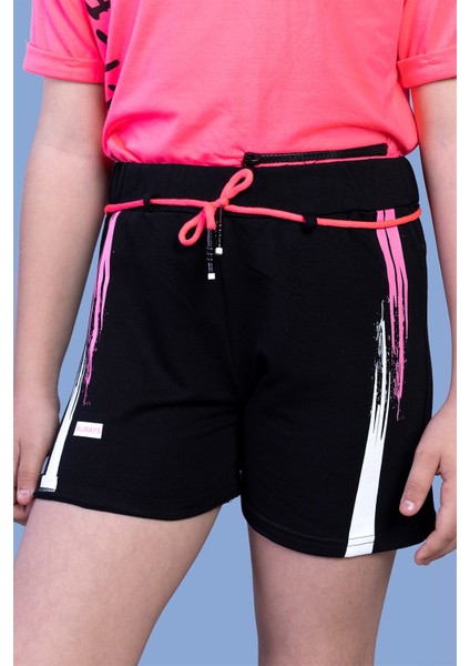 Toontoy Kız Çocuk Cep Detaylı Baskılı Şortlu Takım fiyatları