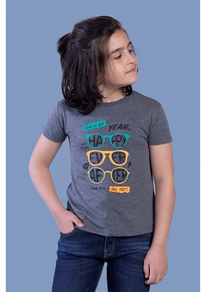 Toontoy Erkek Çocuk Gözlük Baskılı Tişört