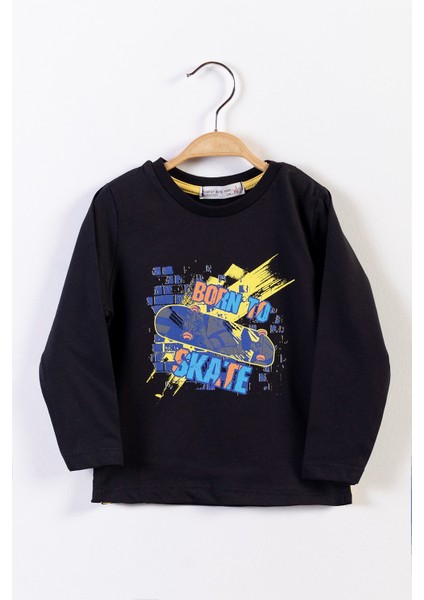 Toontoy Erkek Çocuk Kaykay Baskılı Tişört