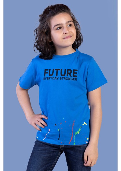 Toontoy Erkek Çocuk Püskürtme Baskılı Tişört