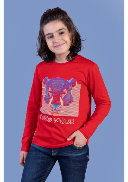 Toontoy Erkek Çocuk Kabartma Baskılı Tişört