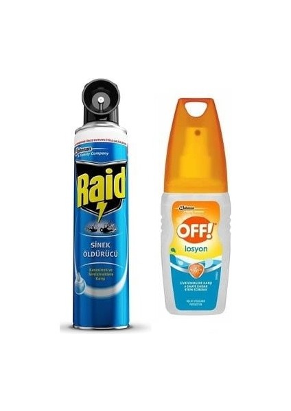 Sineksavar 2in1 Su Bazlı Sinek,karasinek + Off Sinek Kovucu Losyon