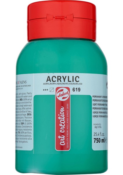 Art Creation Akrilik Boya 750 ml Permanent Green Deep