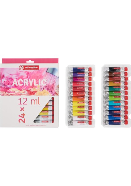 Art Creation Akrilik Boya Seti 12 ml Tüp x 24 Renk fırsatları