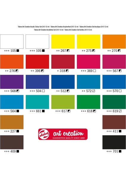 Art Creation Akrilik Boya Seti 12 ml Tüp x 24 Renk indirimleri