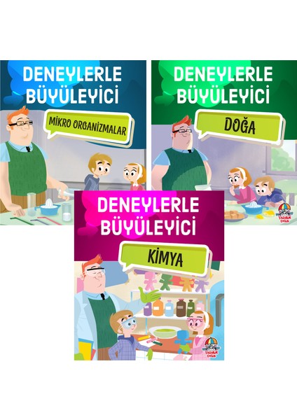 Deneylerle Büyüleyici Serisi / 10 + Yaş / 3 Kitap / Set / Yağmur Çocuk