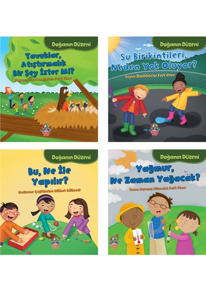 Doğanın Düzeni Serisi / 6 + Yaş / 4 Kitap / Set / Yağmur Çocuk
