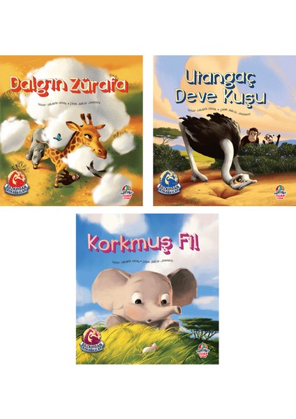 Bozkırdan Arkadaşlar Hikayeler Set / 6 + Yaş / 3 Kitap / Set / Yağmur Çocuk