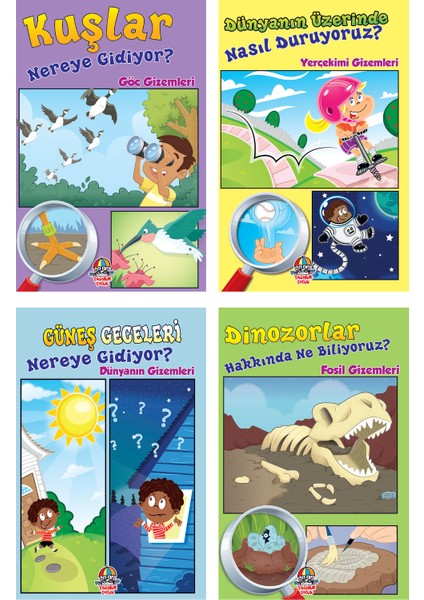 Bilim Gizemleri Serisi / 5 + Yaş - Okul Öncesi/ 4 Kitap / Set / Yağmur Çocuk
