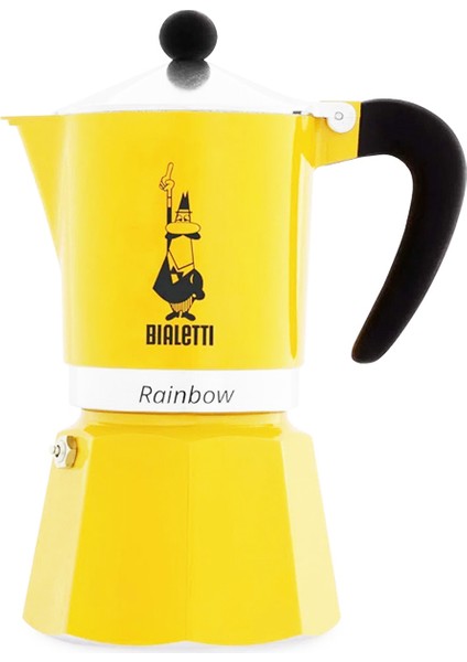 Moka Pot Rainbow 6 Cup Sarı